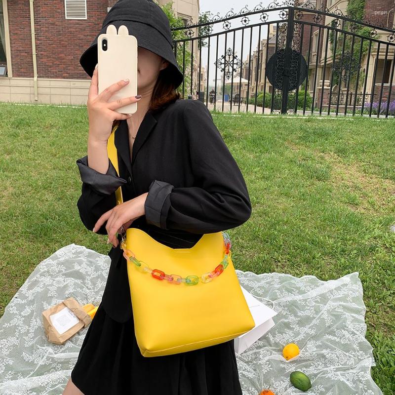 Evening Bags Women Bucket Shoulder Big Capacity Acrylic Chain PU Messenger Totes Handbag Female Classic Elegant Handbags, Black
Evening Bags Women Bucket Shoulder Big Capacity Acrylic Chain PU Messenger Totes Handbag Female Classic Elegant Handbags, Black
