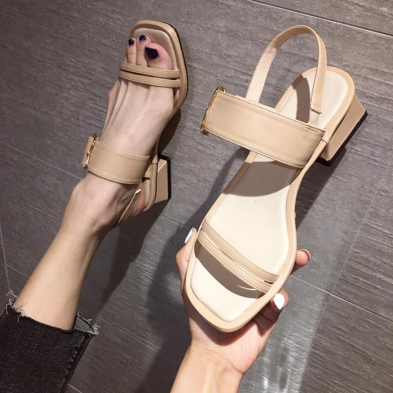 Sandals Vintage Metal Buckle Belt Gladiator Women Chunky Heel Leather Sandalias Mujer Summer Beach Verano 2022, Beige
Sandals Vintage Metal Buckle Belt Gladiator Women Chunky Heel Leather Sandalias Mujer Summer Beach Verano 2022, Beige