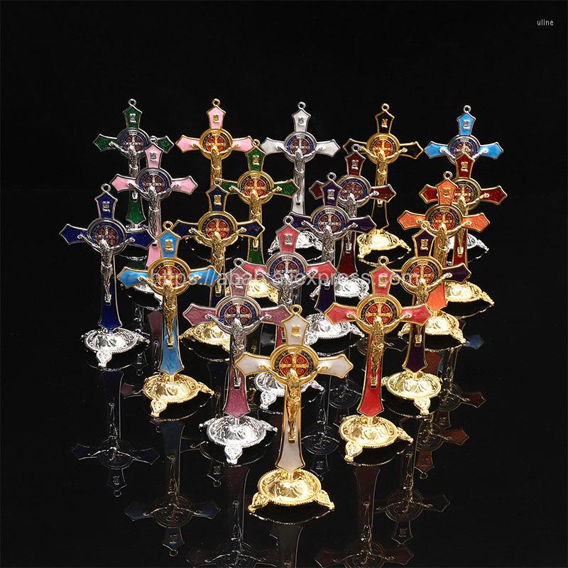 Charms Gold Big Cross Stand Catholic Gilded Jesus Statue Large Religious Prayer Church Decoration Car 130x70mm
Charms Gold Big Cross Stand Catholic Gilded Jesus Statue Large Religious Prayer Church Decoration Car 130x70mm