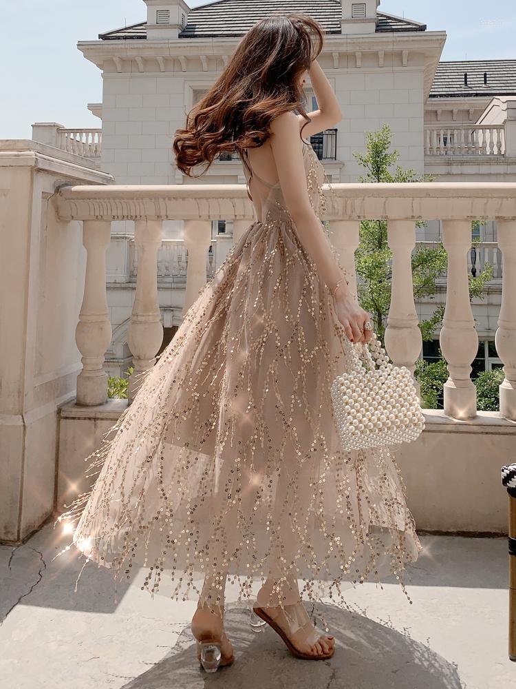 Casual Dresses Long Skirt Summer Dress Seaside Holiday Beach 2022 Open Back Glittering Fairy, Shiny gold
Casual Dresses Long Skirt Summer Dress Seaside Holiday Beach 2022 Open Back Glittering Fairy, Shiny gold