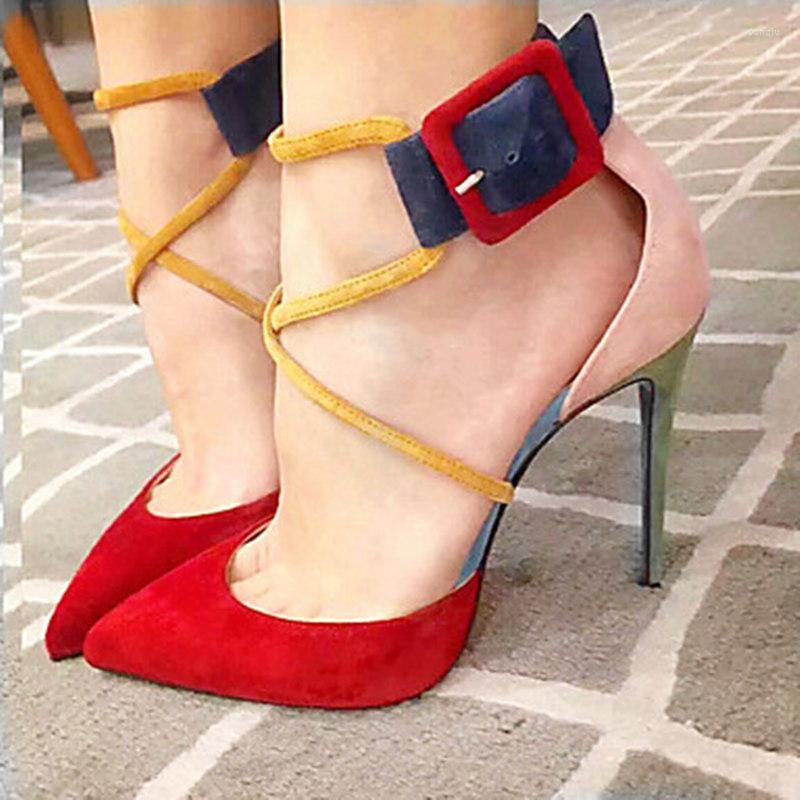 Sandals Moraima Snc 2022 Selling Large Size Sexy Mixed Color Pointed Super High-heeled Cross With Roman Women's Shoes, Red
Sandals Moraima Snc 2022 Selling Large Size Sexy Mixed Color Pointed Super High-heeled Cross With Roman Women's Shoes, Red