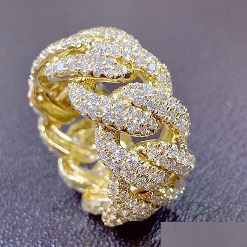 Cluster Rings Cluster Rings Luxury Male Female Gold Bling Hip Hop Punk Zircon Ring Cuban Link Chain Exaggerated Street Artist For Wo Dh6Kb
Cluster Rings Cluster Rings Luxury Male Female Gold Bling Hip Hop Punk Zircon Ring Cuban Link Chain Exaggerated Street Artist For Wo Dh6Kb