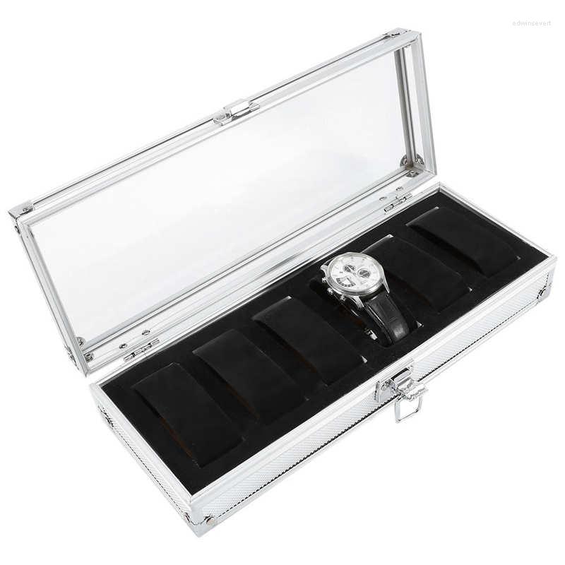 Watch Boxes 1pcs 6/12 Grids Slots Aluminium Watches Box Jewelry Display Storage Square Case Suede Inside Container Casket
Watch Boxes 1pcs 6/12 Grids Slots Aluminium Watches Box Jewelry Display Storage Square Case Suede Inside Container Casket