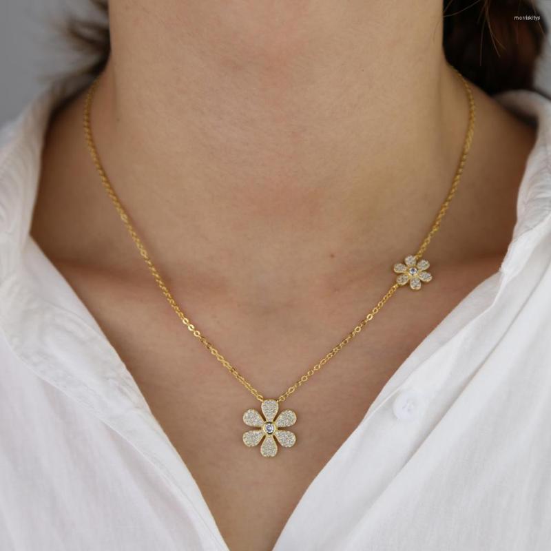 Chains Arrived Delicate Multi Flowers Charm Necklace Pendant Bohemian Choker Paved Mini CZ Sun Flower Women Jewelry Gift
Chains Arrived Delicate Multi Flowers Charm Necklace Pendant Bohemian Choker Paved Mini CZ Sun Flower Women Jewelry Gift