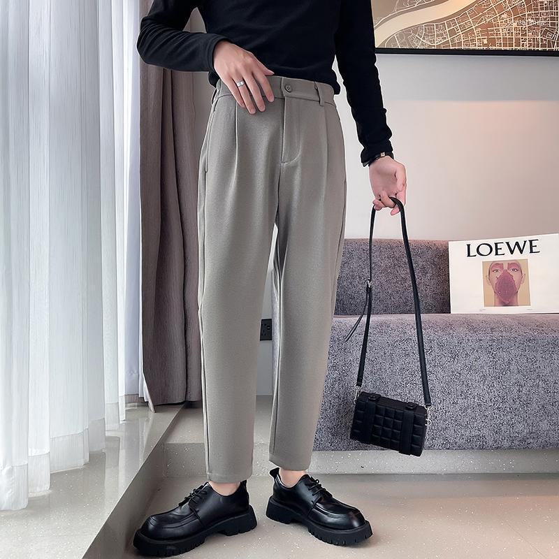 Men's Suits Autumn Winter Woolen Suit Pants Men Loose Casual Slim Fit Business Dress Office Social Trousers Wedding Groom Clothing, Black
Men's Suits Autumn Winter Woolen Suit Pants Men Loose Casual Slim Fit Business Dress Office Social Trousers Wedding Groom Clothing, Black
