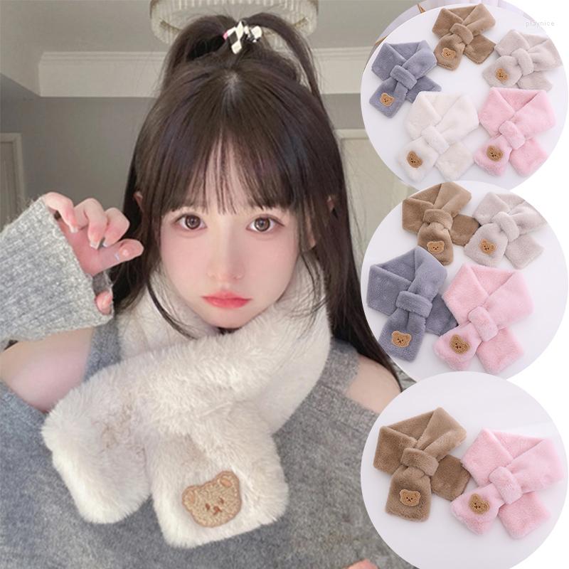 Scarves 1Pcs Bear Embroidery Faux Fur Scarf Soft Plush Warm Snood Solid Color Neck Warmer Little Collar Scarve DIY
Scarves 1Pcs Bear Embroidery Faux Fur Scarf Soft Plush Warm Snood Solid Color Neck Warmer Little Collar Scarve DIY