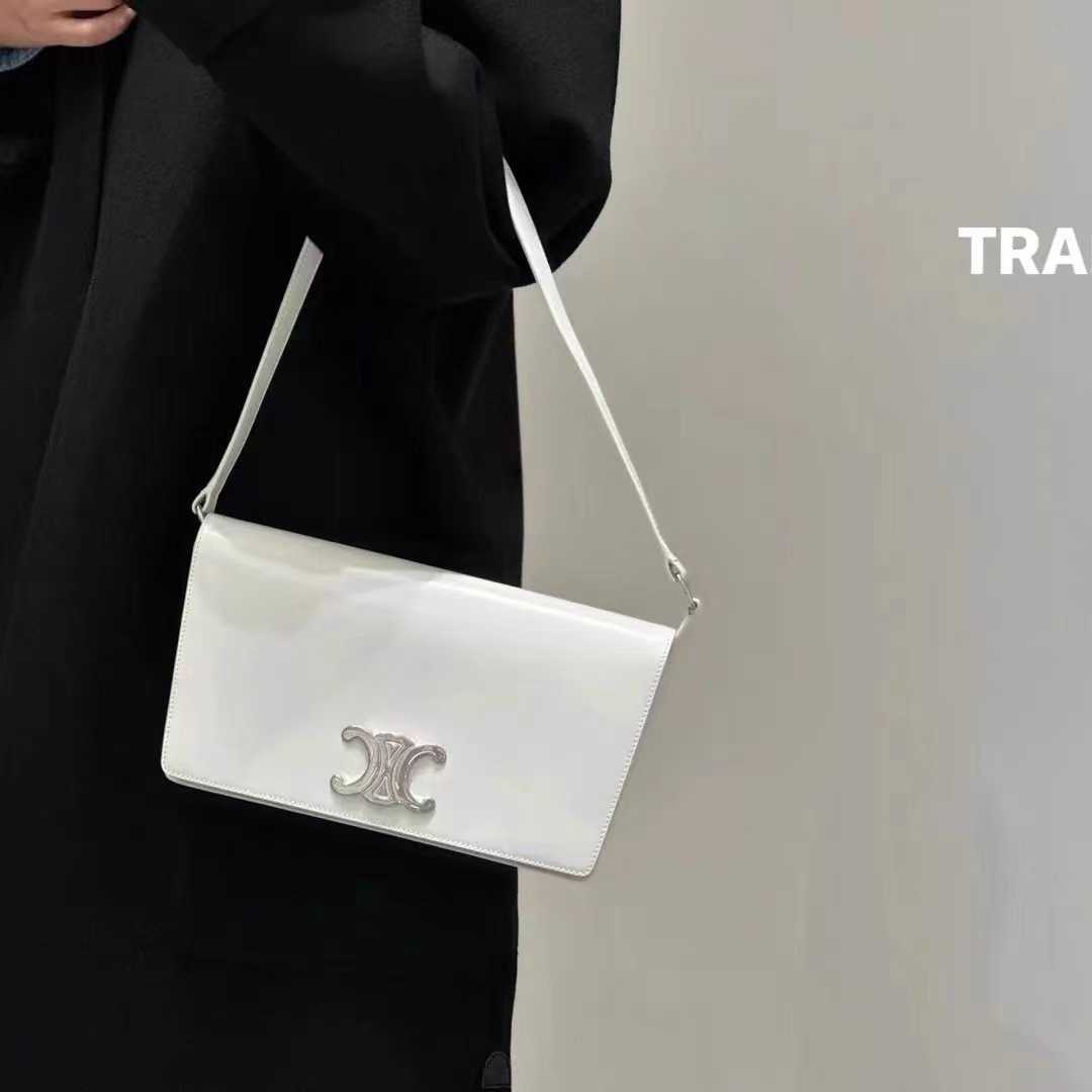 Luxury Fashion Designer Ceilines Bag Woman's Handbag New Triomphe French Cowhide Armpit Small Square Bag Shoulder Portable Women's, White17
Luxury Fashion Designer Ceilines Bag Woman's Handbag New Triomphe French Cowhide Armpit Small Square Bag Shoulder Portable Women's, White17