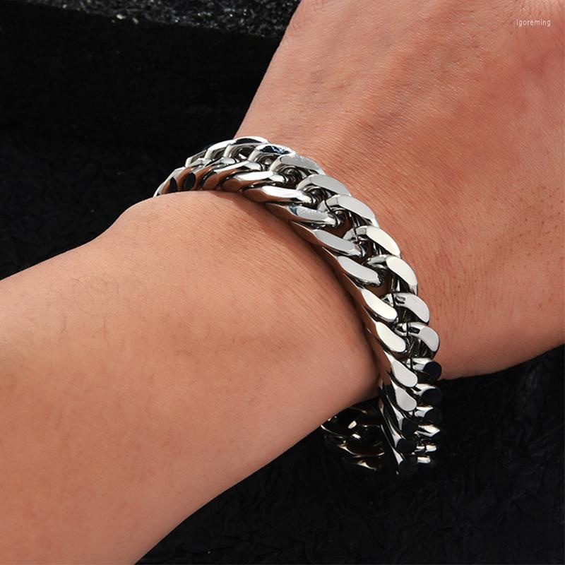 Link Bracelets LEEKER Punk Cuba Chain Steampunk Men's Stainless Steel Bracelet Homme 2022 Trendy ZD1 LK2
Link Bracelets LEEKER Punk Cuba Chain Steampunk Men's Stainless Steel Bracelet Homme 2022 Trendy ZD1 LK2