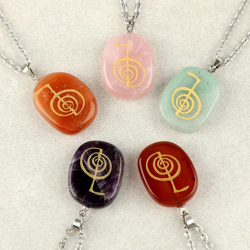 Pendant Necklaces Cho Ku Rei Spiral Energy Symbol Pendants Necklace Natural Crystal Religious Symbols Jewelry For Men Women
Pendant Necklaces Cho Ku Rei Spiral Energy Symbol Pendants Necklace Natural Crystal Religious Symbols Jewelry For Men Women