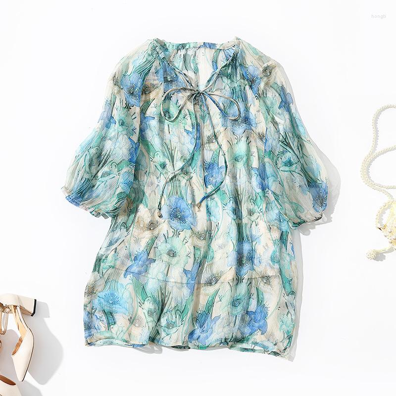 Women' Blouses Silk Blouse Women Summer Fashion Casual 2022 Flowers Printed V-Neck Lace-Up Bow Loose Two-Piece Top Female -XL, Blue
Women' Blouses Silk Blouse Women Summer Fashion Casual 2022 Flowers Printed V-Neck Lace-Up Bow Loose Two-Piece Top Female -XL, Blue