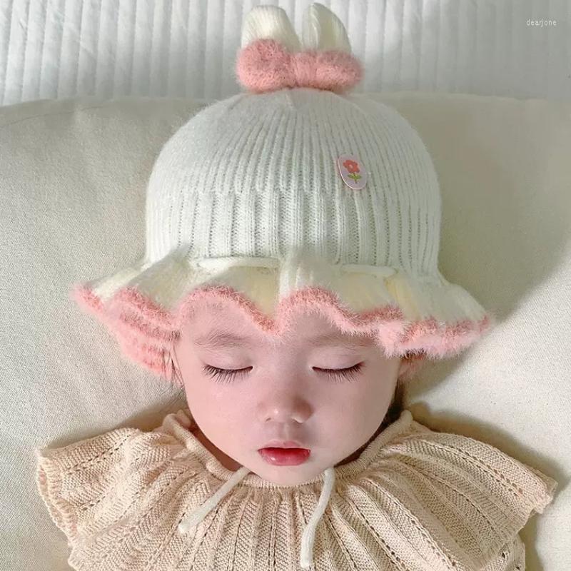 Hats Baby Cap Autumn Winter Cute Ears Brim Fold Soft Warm Knit Little Princess Bucket Hat Toddlers Girl Beanie Panama Gorro, White
Hats Baby Cap Autumn Winter Cute Ears Brim Fold Soft Warm Knit Little Princess Bucket Hat Toddlers Girl Beanie Panama Gorro, White