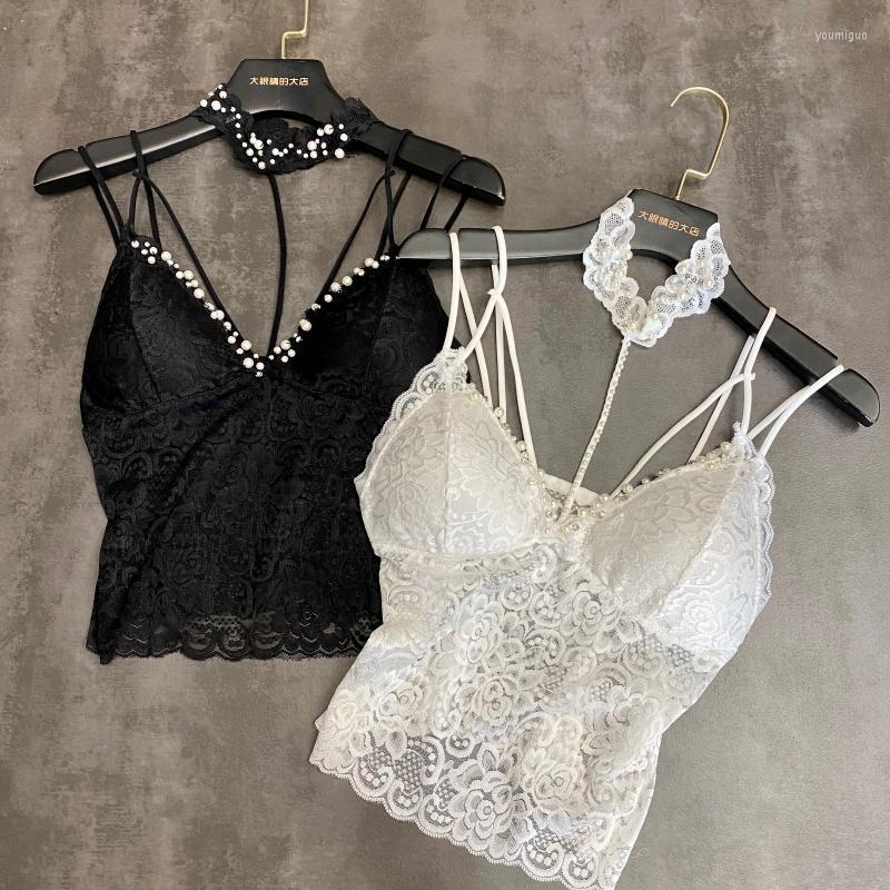 Women's Tanks Sexy Top For Women 2022 Summer Pearl Beaded Design Lace Slim Halter Camisole Female Tank Ropa Mujer, Black
Women's Tanks Sexy Top For Women 2022 Summer Pearl Beaded Design Lace Slim Halter Camisole Female Tank Ropa Mujer, Black