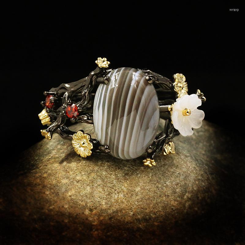Cluster Rings CHARLINLIOL Original Plum Blossom Silver Color Woman Natural Agate Stone Jewelry Gift For Mom Christmas 2022
Cluster Rings CHARLINLIOL Original Plum Blossom Silver Color Woman Natural Agate Stone Jewelry Gift For Mom Christmas 2022