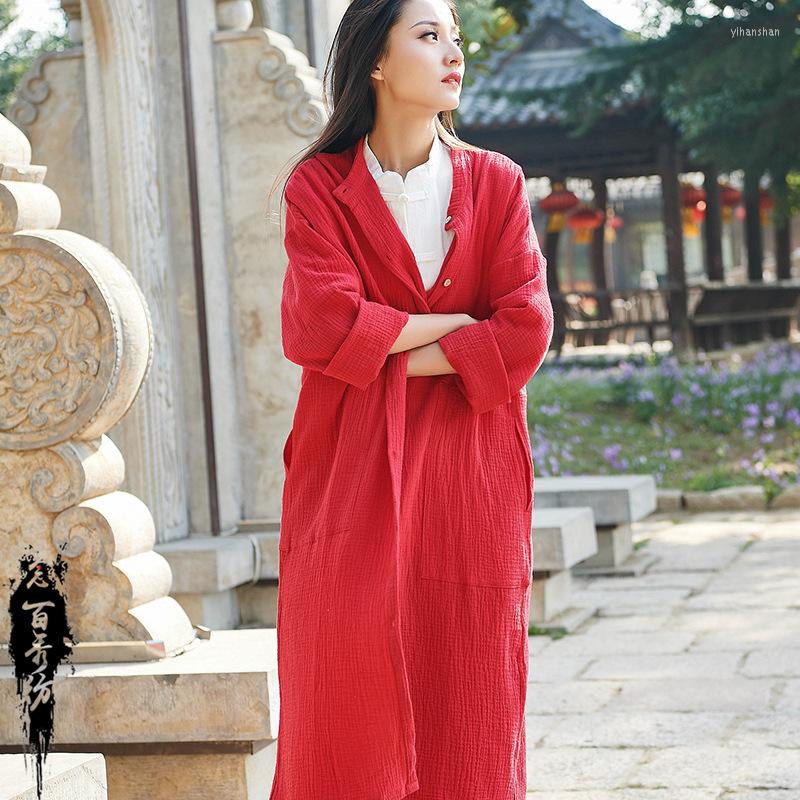 Women's Trench Coats 2022 Cotton Suit-dress Read 100 Xiu Spinning Will Code National Customs Women's Long Sleeve Cardigan Loose Coat, White
Women's Trench Coats 2022 Cotton Suit-dress Read 100 Xiu Spinning Will Code National Customs Women's Long Sleeve Cardigan Loose Coat, White