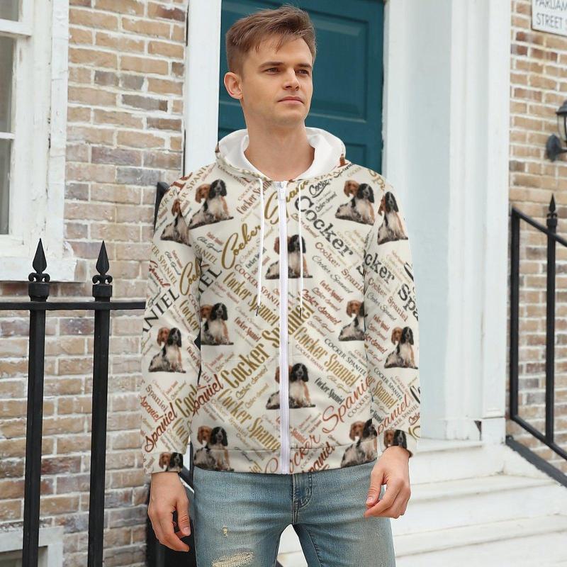 Men' Hoodies Word Art Print Hoodie Animal Cocker Spaniel Loose For Man Warm Zip Up Big Size, Style-7
Men' Hoodies Word Art Print Hoodie Animal Cocker Spaniel Loose For Man Warm Zip Up Big Size, Style-7
