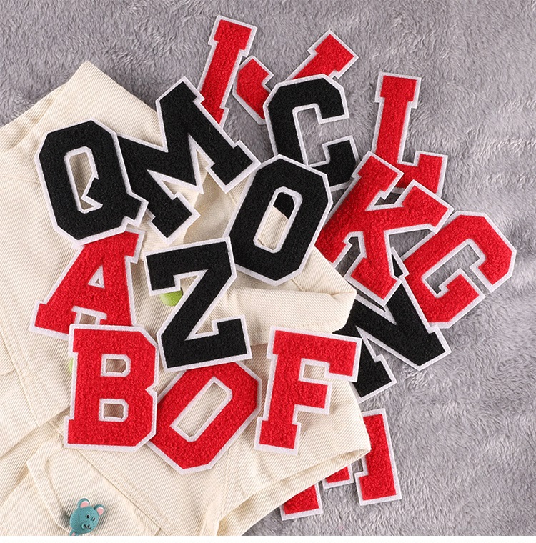 Notions 8cm Chenille Letter Iron on Patch Classic Red Alphabet A to Z Appliques Patches for Clothes Hats Shoes DIY Supplies
Notions 8cm Chenille Letter Iron on Patch Classic Red Alphabet A to Z Appliques Patches for Clothes Hats Shoes DIY Supplies