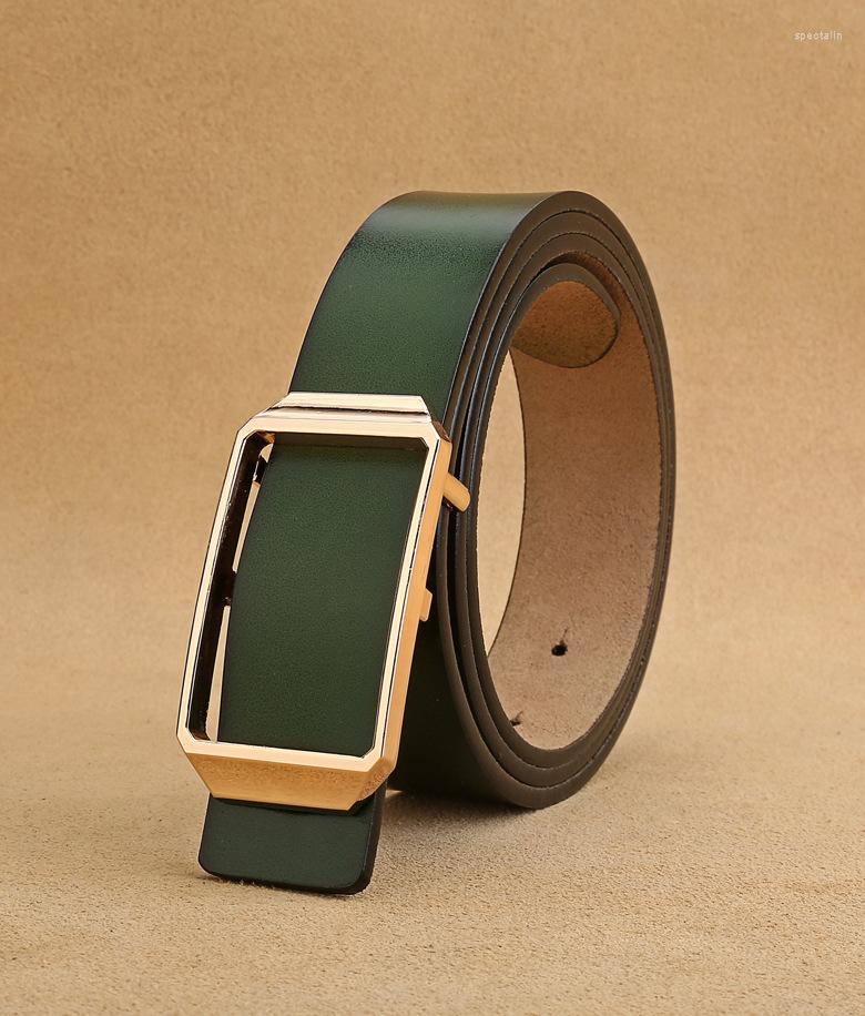 Belts Leather For Women's Designer Waist Gold Metal Buckle Strap Ladies Jeans Wild Black Female, White
Belts Leather For Women's Designer Waist Gold Metal Buckle Strap Ladies Jeans Wild Black Female, White