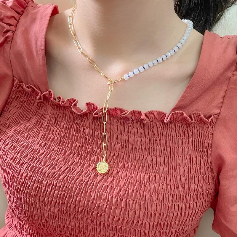 Chains C.QUAN CHI Crystal Beads Necklace Fashion Asymmetrical Design Miyuki Beaded Splicing Chain Jewelry
Chains C.QUAN CHI Crystal Beads Necklace Fashion Asymmetrical Design Miyuki Beaded Splicing Chain Jewelry