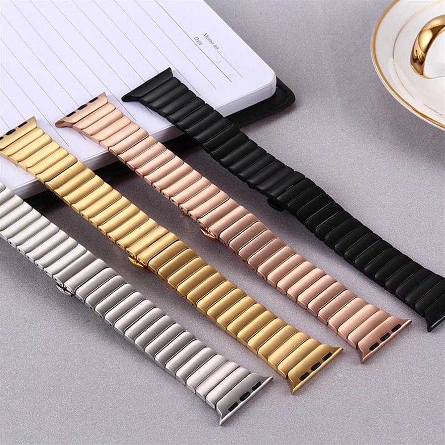 Luxury 316L Stainless steel Butterfly Buckle band for Apple watch Band 38mm 40mm 42mm 44mm Gold Strap for iwatch band Series 1 2 3 4 52349
Luxury 316L Stainless steel Butterfly Buckle band for Apple watch Band 38mm 40mm 42mm 44mm Gold Strap for iwatch band Series 1 2 3 4 52349