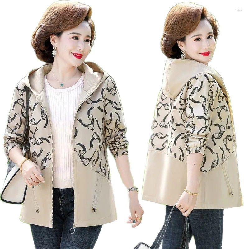 Women's Trench Coats 2022 Women Coat Hooded Autumn Middle-aged Mother Windbreaker Print Spring Short Jackets Zipper Casual Female Outwear, Blue
Women's Trench Coats 2022 Women Coat Hooded Autumn Middle-aged Mother Windbreaker Print Spring Short Jackets Zipper Casual Female Outwear, Blue
