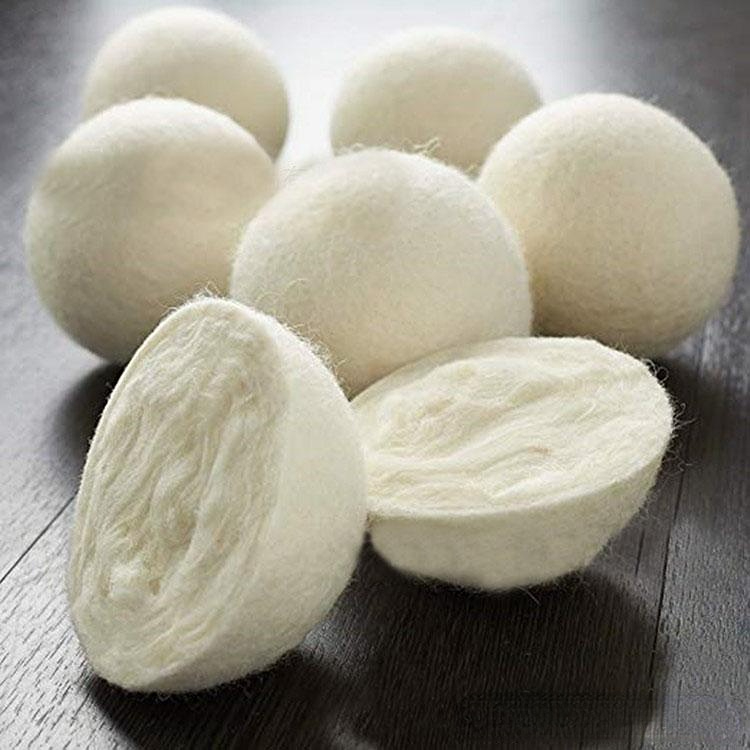 Other Laundry Products 6CM Practical Laundry Clean Ball Reusable Natural Organic Fabric Softener Premium Organic Wool Dryer Balls