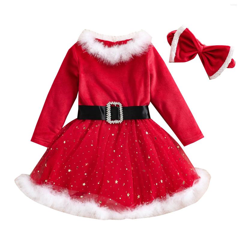 Girl Dresses Lioraitiin 1-5Y Princess Baby Girls Christmas Dress Headband 2pcs Fur Collar Long Sleeve Belt Sequined Lace Velvet, Picture shown
Girl Dresses Lioraitiin 1-5Y Princess Baby Girls Christmas Dress Headband 2pcs Fur Collar Long Sleeve Belt Sequined Lace Velvet, Picture shown