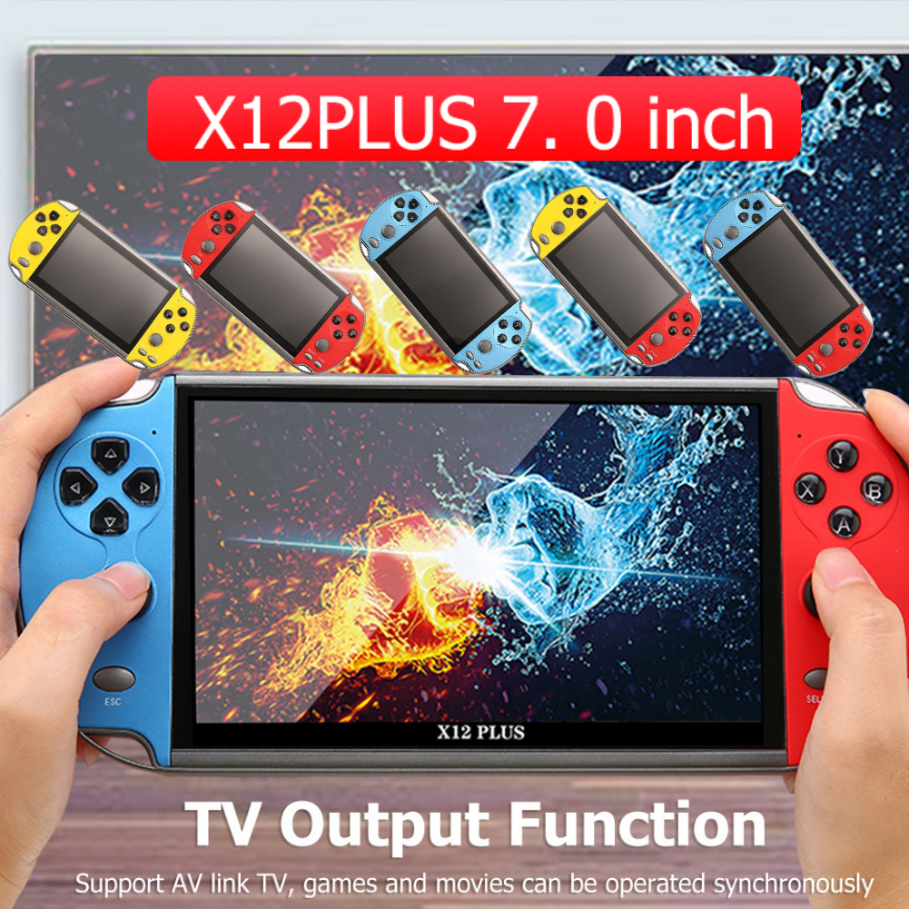 Portable Game Players X7/X12 Plus Handheld Console 4.3/7.1 Inch HD Screen Audio Video Player Classic Play Built-in10000 Free s 221104 
Portable Game Players X7/X12 Plus Handheld Console 4.3/7.1 Inch HD Screen Audio Video Player Classic Play Built-in10000 Free s 221104