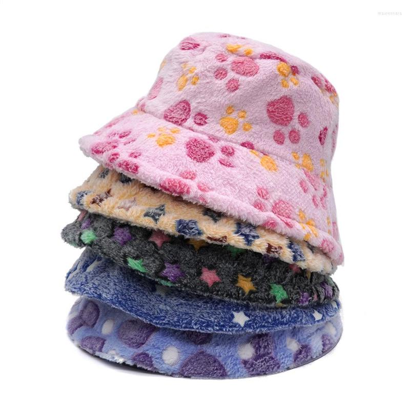 Berets Women Winter Faux Fur Wool Bucket Hat Strar Heart Printed Wide Brim Warm Panama Fisherman Cap Female 2022, M355-1
Berets Women Winter Faux Fur Wool Bucket Hat Strar Heart Printed Wide Brim Warm Panama Fisherman Cap Female 2022, M355-1