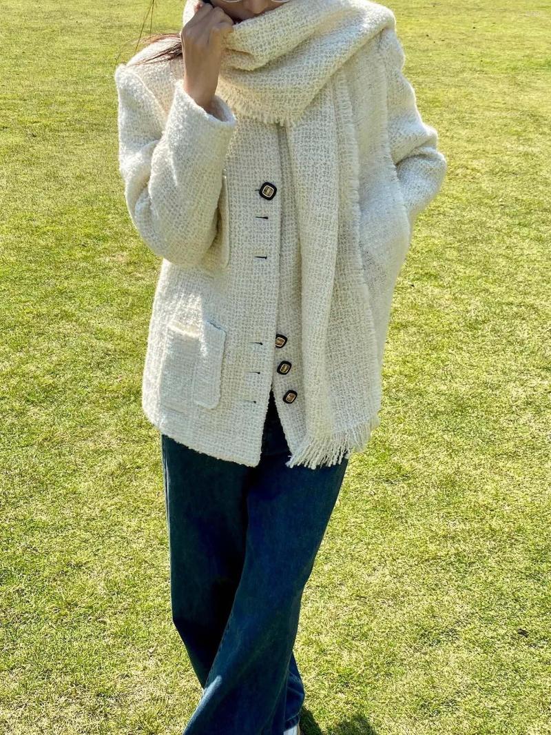 Women' Suits 2022 Autumn Fashion Women 82% Wool Blazer With Scarf Female Chic Casual Loose Coat Outerwear Ddxgz2 10.31, Black
Women' Suits 2022 Autumn Fashion Women 82% Wool Blazer With Scarf Female Chic Casual Loose Coat Outerwear Ddxgz2 10.31, Black
