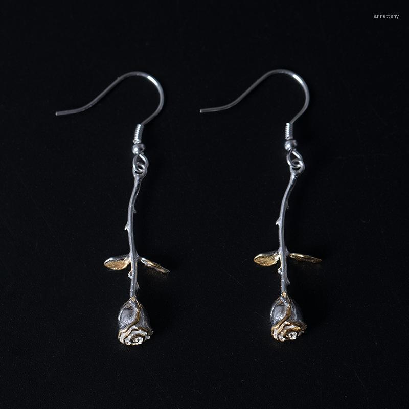Stud Earrings S925 Sterling Silver Flower Ear Hook Korean Sweet And Romantic Rose Female Summer Small Fresh Long Wholesale
Stud Earrings S925 Sterling Silver Flower Ear Hook Korean Sweet And Romantic Rose Female Summer Small Fresh Long Wholesale