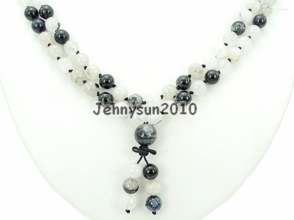 Strand Natural Tourmaline Qua-rtz 8mm Gems Stone Buddhist 108 Beads Prayer Mala Knot Necklace Multi-Purpose 5Strands/Pack
Strand Natural Tourmaline Qua-rtz 8mm Gems Stone Buddhist 108 Beads Prayer Mala Knot Necklace Multi-Purpose 5Strands/Pack