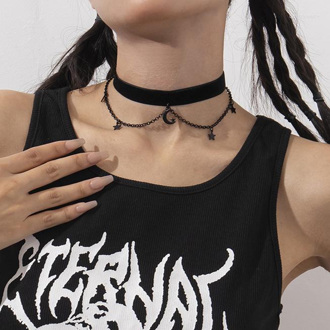 Choker Halloween Black Collar Star Moon Pendant Tassel Chokers Necklace For Women Sweet Cool Glamour Short Chain 2022 Trend Jewelry
Choker Halloween Black Collar Star Moon Pendant Tassel Chokers Necklace For Women Sweet Cool Glamour Short Chain 2022 Trend Jewelry
