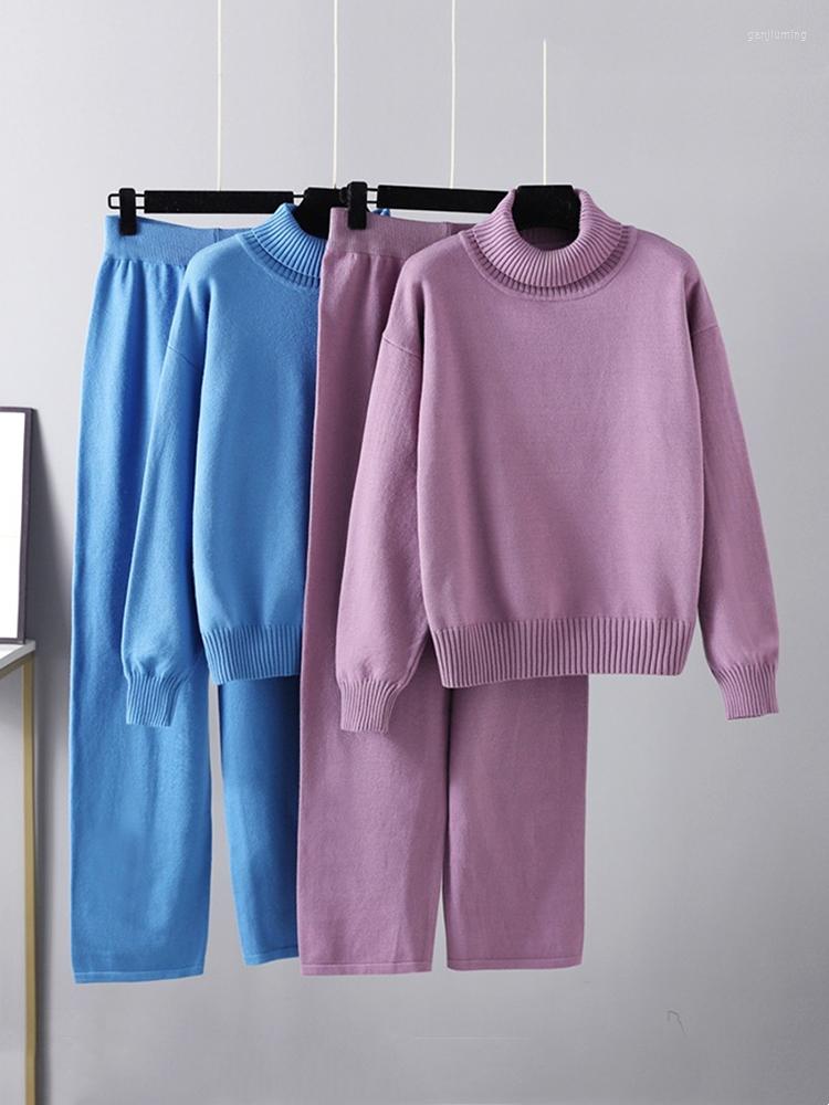 Women's Two Piece Pants Autumn Winter Women Turtleneck Sweater Suit Fashion Knit Loose Pant Set Soft Warm Lady Oversized Tracksuit, Beige
Women's Two Piece Pants Autumn Winter Women Turtleneck Sweater Suit Fashion Knit Loose Pant Set Soft Warm Lady Oversized Tracksuit, Beige