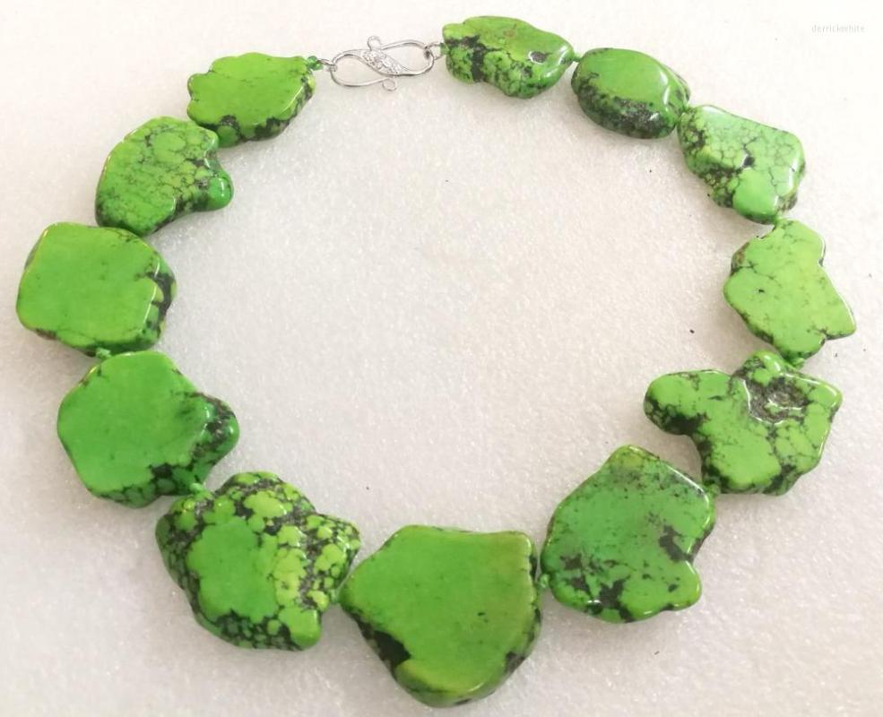 Choker Women Jewelry 45cm 18'' Necklace 20x35mm Bright Green Baroque Slice Stone Irregular Bead Handmade Fashion
Choker Women Jewelry 45cm 18'' Necklace 20x35mm Bright Green Baroque Slice Stone Irregular Bead Handmade Fashion