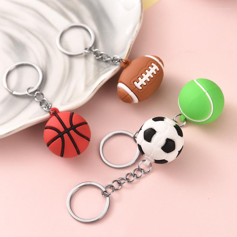Keychains 20PCS/Lot Factory Direct Sales Creative Pvc Simulation Football Rugby Basketball Tennis Keychain Accessories
Keychains 20PCS/Lot Factory Direct Sales Creative Pvc Simulation Football Rugby Basketball Tennis Keychain Accessories