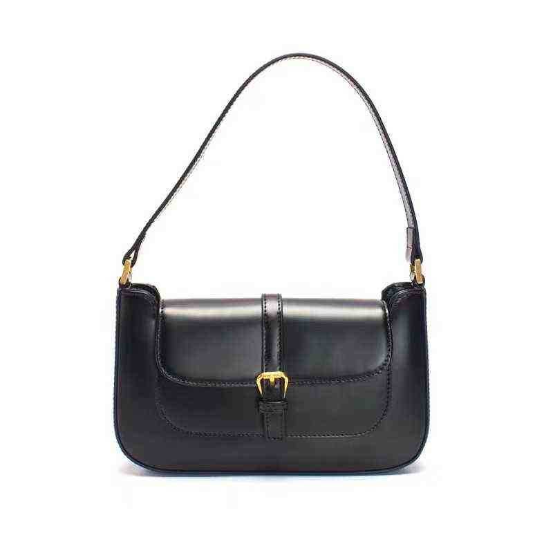 Stick Bag Byfar the Same Fashionable Medieval Cowhide Women's Bag French Single Shoulder Underarm Bag 220617, Plain black
Stick Bag Byfar the Same Fashionable Medieval Cowhide Women's Bag French Single Shoulder Underarm Bag 220617, Plain black
