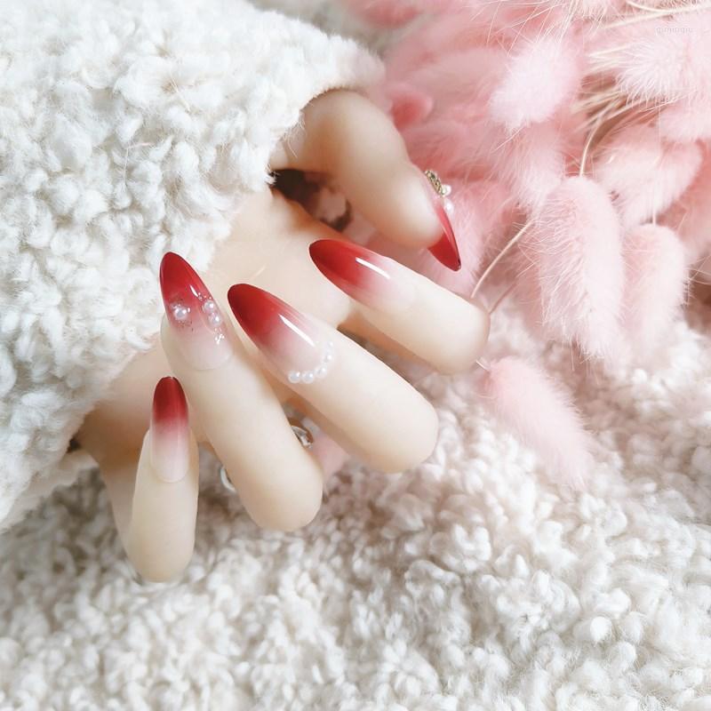 False Nails 24 Pcs Nail Full Cover Fake Crystal Elegant Red Gradient French Short Tips
False Nails 24 Pcs Nail Full Cover Fake Crystal Elegant Red Gradient French Short Tips