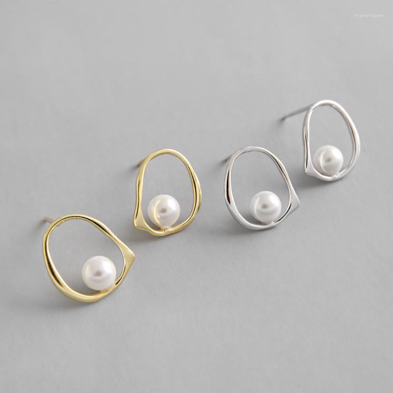 Stud Earrings DAIWUJAN Korean 925 Sterling Silver Gold Color Geometric Pearl For Women Irregular Round Elegant Jewelry
Stud Earrings DAIWUJAN Korean 925 Sterling Silver Gold Color Geometric Pearl For Women Irregular Round Elegant Jewelry