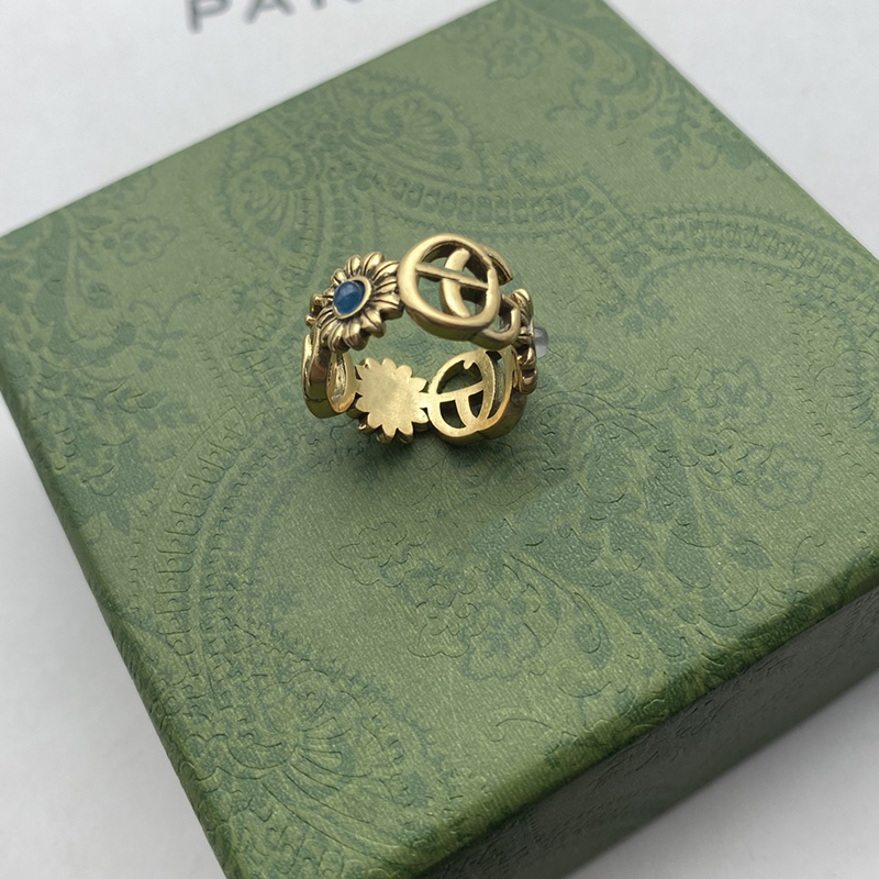 Designer Ring Golden Flower Pattern Love Luxury Rings Blue Diamond Fashion Womens Jewelry Men Shining Never Fade Not Allergic Size 6/7/8
Designer Ring Golden Flower Pattern Love Luxury Rings Blue Diamond Fashion Womens Jewelry Men Shining Never Fade Not Allergic Size 6/7/8