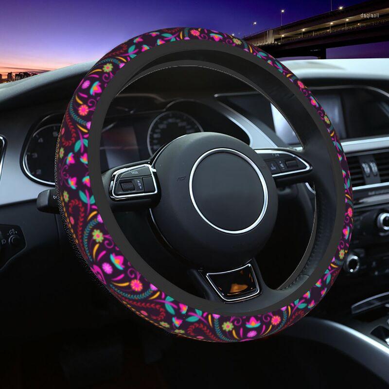 Steering Wheel Covers Mexican Floral Flowers Cover For Women Mexico Otomi Protector Universal 37-38cm Car Accessories
Steering Wheel Covers Mexican Floral Flowers Cover For Women Mexico Otomi Protector Universal 37-38cm Car Accessories
