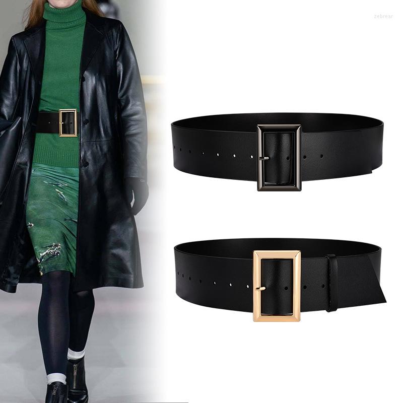 Belts Ladies Girdle With Coat Decoration Corset Wide Belt Fashion Simple High Quality Designer Windbreaker Leather Material, Black
Belts Ladies Girdle With Coat Decoration Corset Wide Belt Fashion Simple High Quality Designer Windbreaker Leather Material, Black