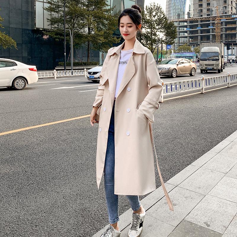 Women' Trench Coats Autumn Winter Women Vintage Turn-down Collar Double Breasted Long Casual Ladies Slim With Belt, Sky blue
Women' Trench Coats Autumn Winter Women Vintage Turn-down Collar Double Breasted Long Casual Ladies Slim With Belt, Sky blue