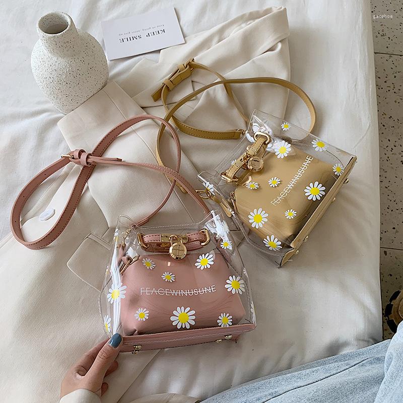 Evening Bags Transparent Bag 2022 Fashion Women Shoulder Daisy Design Womens Handbag Leather Ladies Crossbody Shopping, Black
Evening Bags Transparent Bag 2022 Fashion Women Shoulder Daisy Design Womens Handbag Leather Ladies Crossbody Shopping, Black