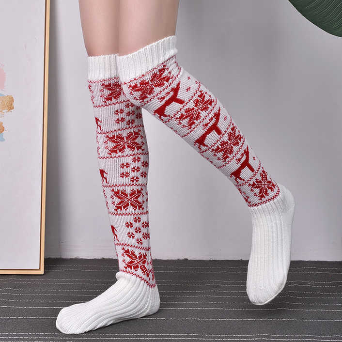 2023 Women's Christmas Long Socks Knitted Stocking For Girls Ladies Women Winter Knit Sock Thigh High Over The Knee Stockings, Red
2023 Women's Christmas Long Socks Knitted Stocking For Girls Ladies Women Winter Knit Sock Thigh High Over The Knee Stockings, Red