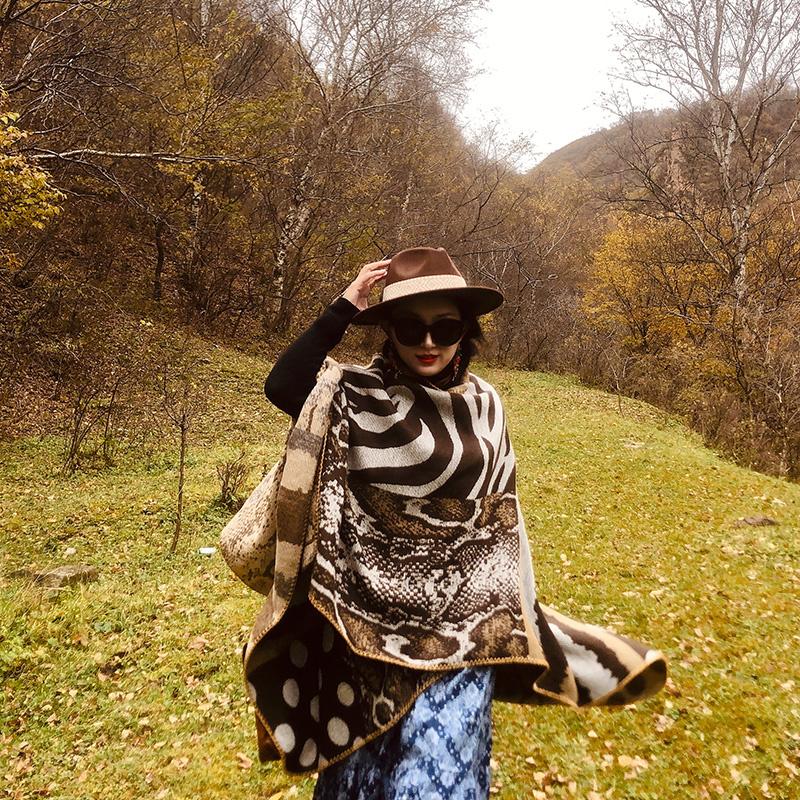 Scarves Women's Warm Shawls Wraps Open Front Cardigan Vintage Pattern Poncho Cape Sweater Coat Scarf Zabra Striped For Cold Winter
Scarves Women's Warm Shawls Wraps Open Front Cardigan Vintage Pattern Poncho Cape Sweater Coat Scarf Zabra Striped For Cold Winter
