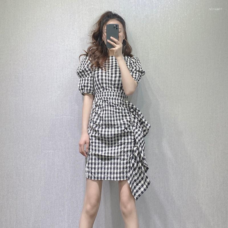 Casual Dresses Women Plaid Short Skirt 2022 Summer Puff Sleeve Dress Ruffled Vestido De Mujer Femme Robe, Burgundy
Casual Dresses Women Plaid Short Skirt 2022 Summer Puff Sleeve Dress Ruffled Vestido De Mujer Femme Robe, Burgundy