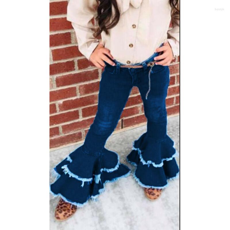 Jeans 2022 Toddler Kids Baby Girls Double Bell-bottom Trousers High Waist Wide Leg Denim Pants Fashion Children Girl Clothes 2-7T, Picture shown
Jeans 2022 Toddler Kids Baby Girls Double Bell-bottom Trousers High Waist Wide Leg Denim Pants Fashion Children Girl Clothes 2-7T, Picture shown
