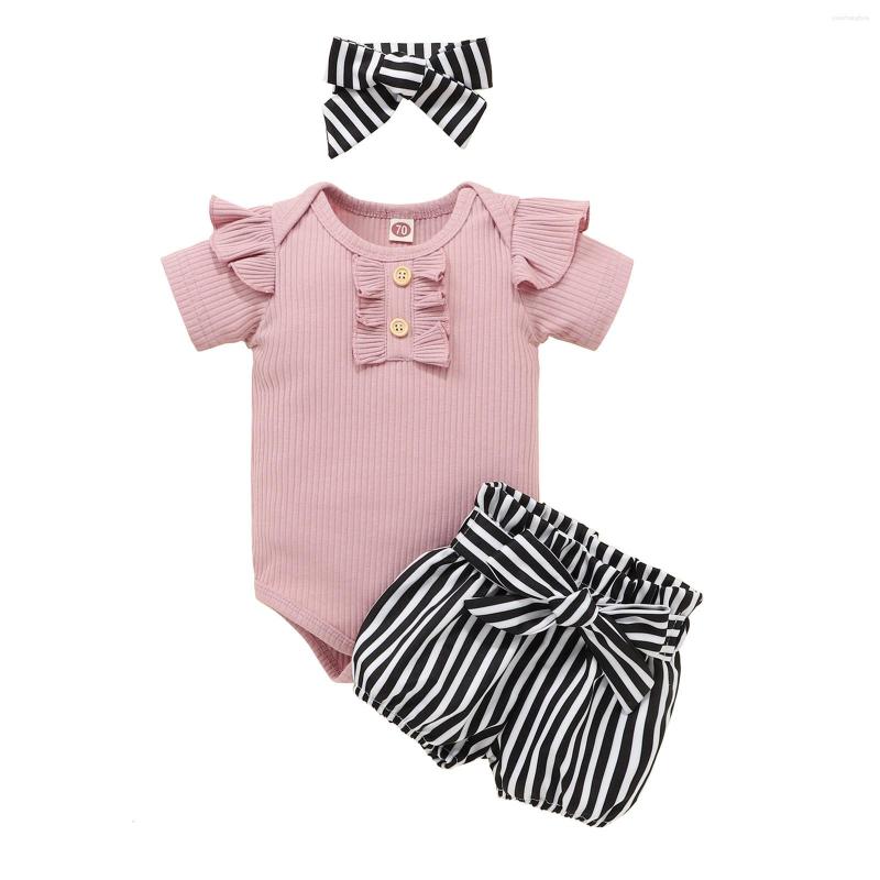Clothing Sets Outfits Headband Clothes Bow Girls Summer Ribbed Set Baby Shorts Striped Romper Infant Boys Ruffles 2 Piece Shirt And Pants, Pink
Clothing Sets Outfits Headband Clothes Bow Girls Summer Ribbed Set Baby Shorts Striped Romper Infant Boys Ruffles 2 Piece Shirt And Pants, Pink