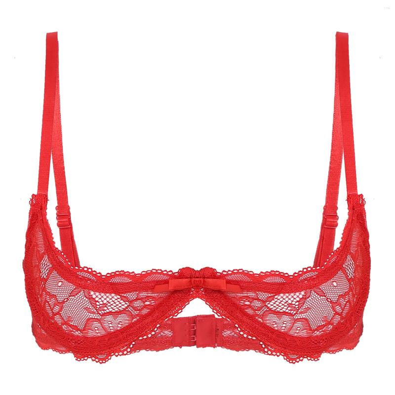 Bras Womens Lingerie See Through Sheer Lace Adjustable Spaghetti Shoulder Straps 1/4 Cups Push Up Underwire Bra Tops, Black
Bras Womens Lingerie See Through Sheer Lace Adjustable Spaghetti Shoulder Straps 1/4 Cups Push Up Underwire Bra Tops, Black