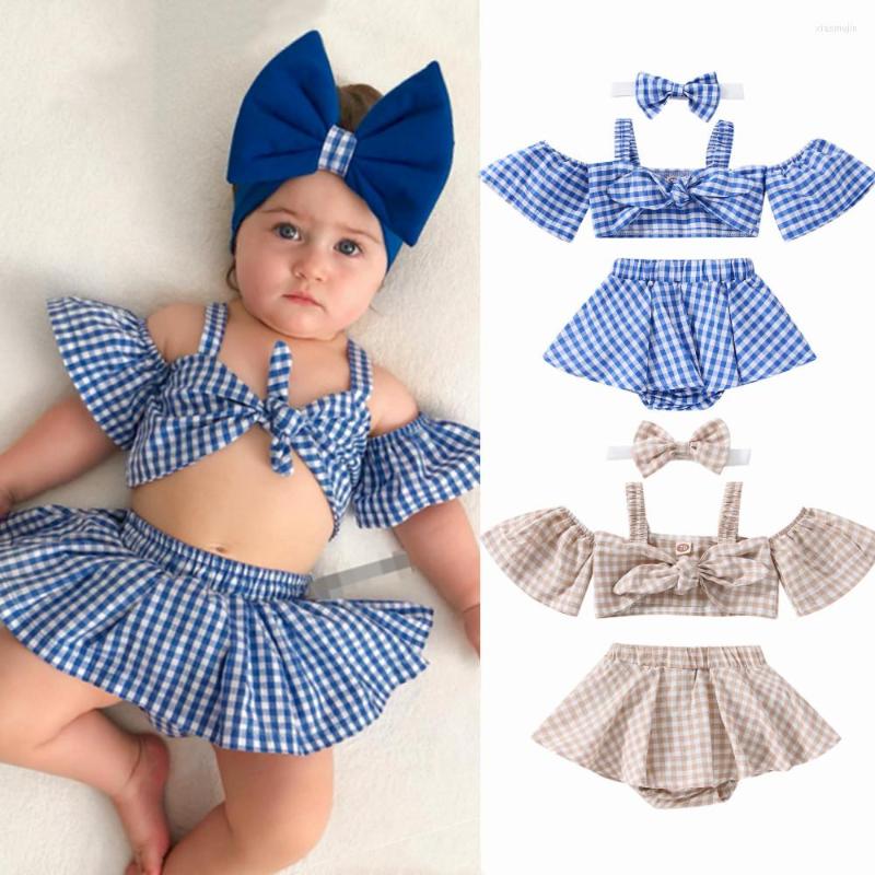 Clothing Sets 0-3Y Baby Girls Summer Clothes 3Pcs Off Shoulder Short Sleeve Knotted Tops A-line Pant Skirts Headwear Toddler Outfits, Blue
Clothing Sets 0-3Y Baby Girls Summer Clothes 3Pcs Off Shoulder Short Sleeve Knotted Tops A-line Pant Skirts Headwear Toddler Outfits, Blue